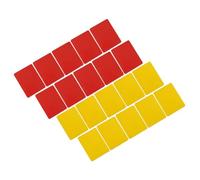 NOLITOY 20pcs Portable Football Referee Cards Set with Assorted Color Pvc Material, Compact Design and Wear-resistant Standard Soccer Cards for Match Officials