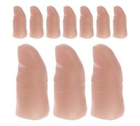 NOLITOY 20pcs Realistic Fake Finger Covers Nail Tips Soft Vinyl Simulation Fingers for Illusion Tricks Party Pranks Nail Practice and Cosplay Accessories