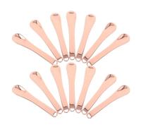 NOLITOY 20pcs Reusable Metal Makeup Spatula Small Skincare Spatula Tool Zinc Alloy Compact Facial Cream Spoon with Sl esign for Travel and Skincare Routine
