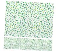 NOLITOY 20pcs Shamrock Wrapping Paper for Patrick's Day Sturdy and Distinctive Floral Design for Spring Celebrations and Projects
