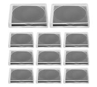 NOLITOY 20pcs Small Square Coin Storage Boxes with Adjustable Pads Plastic Coin Collection Organizer Case for Home Travel and Display