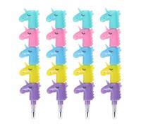 NOLITOY 20pcs Stackable Decorative Pencils for Smooth Writing Fun School Stationery Colorful Design Pencils for and Party Favor