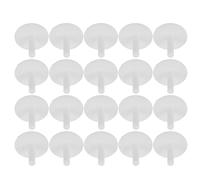 NOLITOY 20pcs White Plastic Duck Dashboard Holder with Non-slip Rubber Plug, Bath Fixer Stand for Car Display, Includes Hook and Loop Straps for Stable Mounting