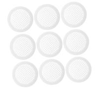 NOLITOY 20pcs White Round Soffit Vent Covers Plastic Decorative Air Vents for Cabinet Wardrobe Shoe Storage Lightweight Inset Ventilation Grilles for Efficient Airflow