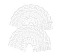 NOLITOY 20Sheet Reflective Numbers Stickers for Mailbox Self Adhesive Durable Address Decals for Doors Cars Business Signs with Fade Resistant Bold White Digits