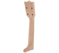 NOLITOY 21-inch Wooden Concert Ukulele Neck Diy Classical Shape Handwork Ukulele Neck Part Instrument Accessory for Music Crafting