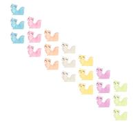 NOLITOY 21Pcs Glow-In-The-Dark Mini Resin Fox Figurines, Luminous Small Animal Ornaments for Fairy Garden and Micro Landscape, Cute Fox Desk Decoration Set with 7 Colors