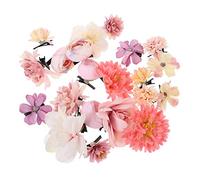 NOLITOY 21pcs Silk Flower Hair Clips Decorative Floral Hairpins for Elegant Bridal Hair Accessories for Weddings School Holidays Easy to Use and Damage Styling