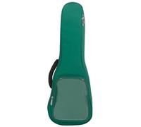 NOLITOY 23-inch Green Waterproof Ukulele Case with Cotton Padding Side Pocket Ukulele Carrier Bag for 23" " Storage and Portable Musical Instrument Organizer