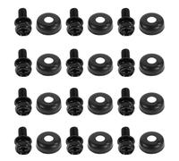 NOLITOY 24 Pairs M4x13mm Drum Lug Mounting Screws Metal Drum Lug Replacement with Washer Hardware Reliable Tuning Stability and Precise Fit Repair
