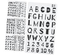 NOLITOY 24 Sheets Reusable English Alphabet Letter Stencils of Pet Plastic Templates for DIY Painting Drawing Scrapbooking Crafting and Decorating