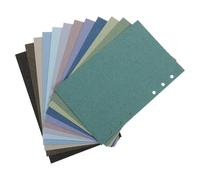 NOLITOY 24Pcs A6 Loose-Leaf Refill Paper 120G Binder Sheets Double-Sided 108X171Mm Hole-Punched Planner Organizer Inserts for Ring Binder Notebook