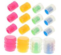 NOLITOY 24pcs Fluorescent Tire Valve Caps Glow in Dark Material Car Motorbike Truck Tyre Valve Stem Covers Easy Hand Installation Night Safety Covers