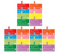 NOLITOY 24pcs Guided Reading Strips for Finger Spacer Handwriting Tool Vibrant Colors Dyslexia Reading Aid for Students and Writing Spacers for Letter and Word Spacing School Study