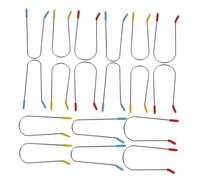 NOLITOY 24Pcs Hot Curler Clips Replacement Roller Jaw Clamps for Electric Hair Rollers Assorted Securing Pins for Home and Salon Hair Styling