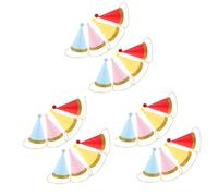 NOLITOY 24pcs Hot Stamped Cone Party Hats with Pom Poms for Bulk Birthday Celebration Accessories for Photoshoots and Group Events