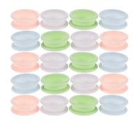 NOLITOY 24pcs Professional Silicone Finger Rings for Pet Grooming Shears, Non-Slip Soft Thumb Inserts, Comfortable Hairdressing Scissor Protectors for Precise Cutting and Dog Grooming