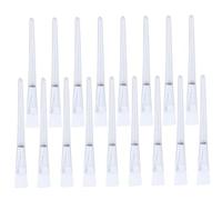 NOLITOY 24pcs Transparent Crystal Handle Facial Mask Brushes Reusable Applicators for Precise Eye Nose Area Skincare Tool for Home and Professional Beauty Salon Use