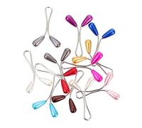 NOLITOY 24Pcs U-shaped Pearl Hijab Clips Scarf Brooch Pins for Women Muslim Headscarf Elegant Fixed Pin Accessories for Weddings Parties Office Wear