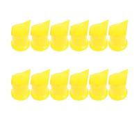 NOLITOY 24pcs Yellow Wheel Lug Nut Indicators Tight-Fitting Caps for Commercial Trucks High Visibility Loose Nut Alert Protective Sleeve for Safe Tire Monitoring