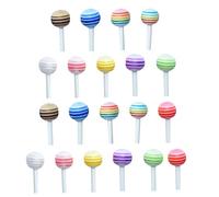 NOLITOY 25pcs Colorful Miniature Lollipop Models for Dollhouse Decor Realistic Candy Decorative Party Sweets Accessories Random Colors Random Color