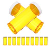 NOLITOY 25pcs Portable Medicine Holder with Lids Compact Mini Bottles for Travel Emergency Use Lightweight Medicine Organizer for Pharmacies Doctors and Outdoor