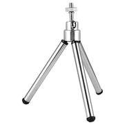 NOLITOY 26cm Mini Fishing Lamp Holder Tripod Stand with Direction Adjustment and Fixed by Rotating Aluminium Alloy and Stainless Steel Construction Rubber Foot Pad for Night Fishing