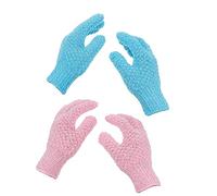 NOLITOY 2pairs Skin Exfoliating Gloves Bath Mitts Material Scrubbing Glove for Legs Arms Chest Refresh Vitalize Your Skin