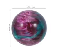 NOLITOY 2pcs 50mm Resin Hand Therapy Balls with Purple Agate Effect, Decorative Marble-Patterned Spheres for Hand Exercise, Stress Relief, and Wellness Tabletop Accessories