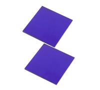 NOLITOY 2Pcs 5X5Cm Cobalt Blue Glass Sheets for Chemistry Flame Reaction Experiments, Replacement Filter Glass for School Science Kits and Lab Experiment Devices
