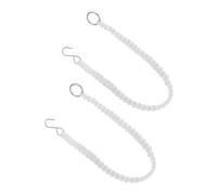 NOLITOY 2Pcs Adjustable Cotton Rope Plant Hanger Extender Natural Beige Woven Hanging Plant Extender for Indoor Outdoor Wall-mounted Planters Space-saving Macrame Accessory