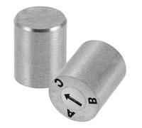 NOLITOY 2pcs Adjustable Plastic Letter Stamp Mold for Office and Crafting, ABC Alphabet Embossing Stamps with Dial, Small 8x10mm Set for Classroom and Workshop Use