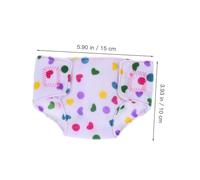 NOLITOY 2pcs Adjustable Reusable Doll Diapers for Doll Clothes Soft Cloth Training Pants Pretend Play Nappies Accessories