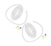 NOLITOY 2pcs Air Conditioner Drain Hose Kit Flexible Drain Line with Elbow Fittings Hose Connectors for Window Ac Units Condensate Drainage for Residential and Commercial Use