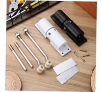 NOLITOY 2pcs Aluminum Alloy Automatic Door Closer with Double Springs Adjustable Safety Spring Loaded Hinges for Quiet Door Closing Suitable for Commercial and Residential Use