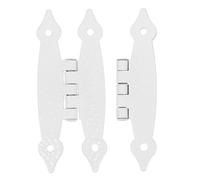 NOLITOY 2pcs Antique Butterfly Hinges Vintage Decorative Flush Mount Hinges for Wooden Boxes Cabinets Cupboards with Sturdy Construction and Polished Surface Easy Installation