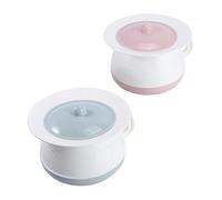 NOLITOY 2pcs Baby Urinal Bucket and Spittoon Set Lid, Thickened Handle Small Chamber Pot for Infant Toilet Training at Home, Portable Household Potty for Boys and Girls