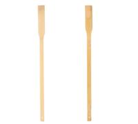 NOLITOY 2pcs Bamboo Back Scratcher Long Handled Massager Stick for Adults Elderly Targeted Itch Relief Ergonomic Design for Home Travel Use