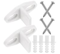 NOLITOY 2pcs Barn Door Floor Guide Stopper for Sliding Doors Pom Carbon Steel Floor Track Stop Easy Install Stability