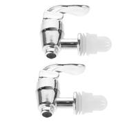 NOLITOY 2Pcs Beverage Dispenser Tap Replacement Spigot 17-24Mm Plastic Water Cooler Spout with Anti-Clog Valve for Homebrew Beer Wine Juice Dispensers