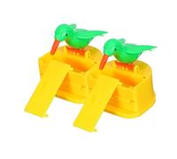 NOLITOY 2pcs Bird Toothpick Holder Automatic Push-type Dispenser Cute Cartoon Animal Design for Kitchen Dining Restaurant Decoration Compact Portable Hygienic Toothpick Box