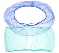 NOLITOY 2pcs Birdcage Covers Nylon Mesh Netting Stretchy Airy Cage Skirts for Parrot Cage L Size (30cm High, 140-180cm Circumference) Dustproof Seed Catcher for Pet Birds
