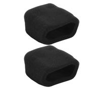 NOLITOY 2pcs Black Microphone Foam Windscreen Cover, 10mm Thick Sponge Mic Foam Cover for Noise Reduction and Plosive Sound Reduction, Suitable for Studio and Recording Use