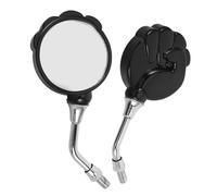 NOLITOY 2pcs Black Motorcycle Rearview Mirrors Universal Side Mirror Set for Motorbike Scooter E-bike Practical Rearview Kit Compatible with Urban and Highway Riding