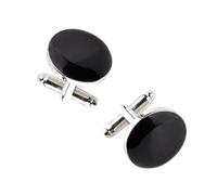 NOLITOY 2pcs Black round Alloy Cufflinks for Men, Classic Business-style Formal Shirt Cufflinks, Shock-proof and No Fading, for Wedding and Anniversary Accessories