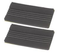 NOLITOY 2pcs Black Rubber Anti-skid Bass Drum Pads Drum Pedal Foot Pads Non-slip Support Mats for Jazz Kit Percussion Instrument Accessories