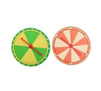 NOLITOY 2pcs Blank Prize Wheel Plastic Turntable Smooth Pointer Party Game Props for Party Supplies Lottery Teaching Activities
