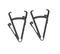 NOLITOY 2pcs Body Fat Caliper Tape Measure Compact Handheld Fat Measuring Device for Men Women Accurate Skinfold Thickness Measurement for Abdomen Waist Arm Hip Leg