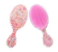 NOLITOY 2pcs Boy Girl Hair Brush Soft Detangling Design for Girls Ergonomic Shape Fun Flamingo Graphics for Wet Dry Hair Care for Toddlers and Boy Girl