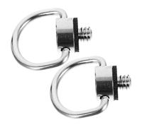 NOLITOY 2pcs Camera Screw Tripod Plate with Ring Mounting Bracket Stainless Steel Replacement Fixing Screws Compatible with Cameras and Lenses